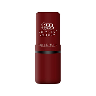 Beauty Berry Soft & Matte Moisturizing Velvet Lipstick For Women - Long-Lasting, Hydrating, High-Pigment Color. (Shade 19)